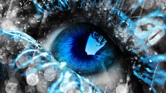 Eyes abstract Photo manipulation Third Eye selective coloring 