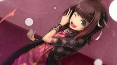 Eyes anime girls wink amami haruka