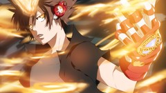 Eyes Anime gloves flames katekyo hitman reborn Tsuna Dying Will 