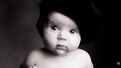 Eyes children baby monochrome blue eyes