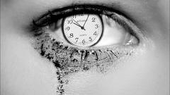 Eyes clocks numbers grayscale