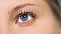 Eyes close-up blue eyes