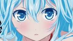 Eyes close-up blush anime girls blue eyes touwa erio open mouth 