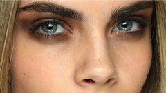 Eyes close-up cara delevingne