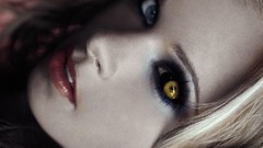 Eyes eye blondes Photo manipulation Demonic