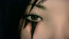 Eyes eyelashes close-up Faith tattoos mirrors edge video games 