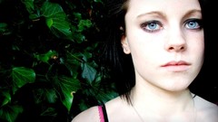 Eyes faces blue eyes black hair teen jailbait emo girl Toni 