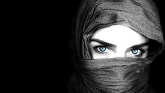 Eyes faces grayscale