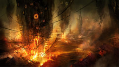 Eyes fire concept art