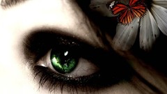 Eyes Flowers green eyes