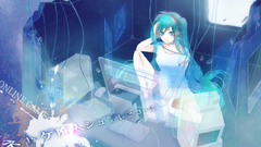 Eyes hair com computer barefoot hatsune aqua konachan