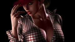 Eyes lips hats graphics cleavage