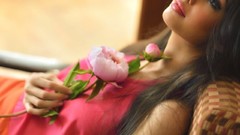 Eyes lips Profile thinking