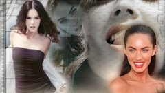 Eyes Megan Fox Actress smiling brunettes models smiley face