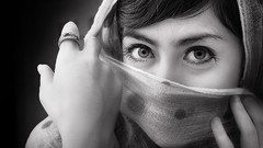 Eyes monochrome portraits