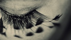 Eyes monochrome shadows