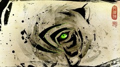 Eyes paint abstract nvidia