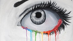 Eyes paint multicolor