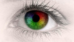 Eyes rainbows selective coloring