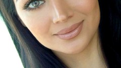 Eyes smiling gray eyes brunettes Claudia Lynx