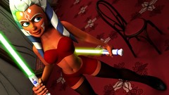 Eyes star wars Star Wars: The Clone Wars white hair faces 3d 