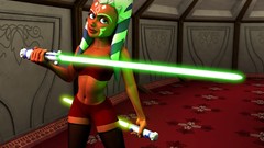 Eyes star wars Star Wars: The Clone Wars white hair faces 3d 