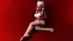 Eyes star wars Star Wars: The Clone Wars white hair faces 3d 