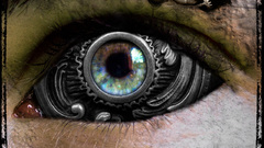 Eyes steampunk iron