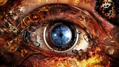 Eyes Technology pupil lens digital art artistic clockwork