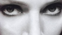 Eyes Uma Thurman grayscale