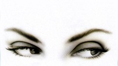 Eyes white background