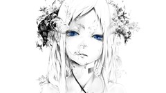 Eyes white blue eyes