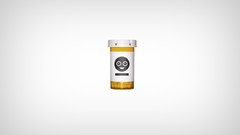 Eyes white orange clean minimalistic