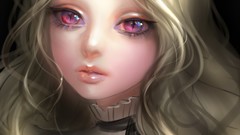 Eyes woman Anime faces drawings blondes anime girls artwork