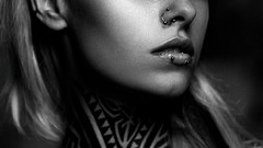 Eyes woman ass faces blondes tattoos lingerie models boobs 