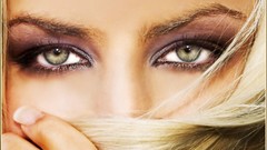 Eyes woman blondes