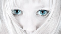 Eyes woman blondes blue eyes models selective coloring