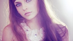 Eyes woman brunettes models