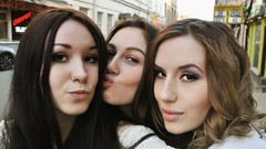 Eyes woman brunettes models boobs Sasha Brukva Sasha Larina 