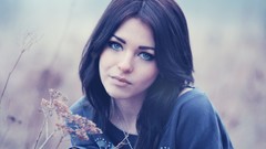 Eyes woman brunettes models Lana Branishti