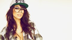 Eyes woman cap glasses studio chicago bulls lingerie models 