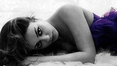 Eyes woman Celebrity Actress mila kunis selective coloring
