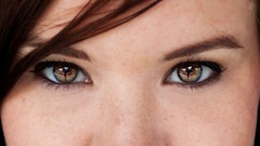 Eyes woman close-up Actress Brea Grant