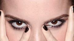 Eyes woman close-up Celebrity Actress emma watson