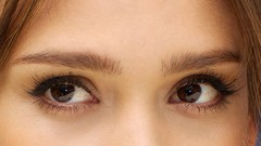 Eyes woman close-up Celebrity Jessica Alba Actress
