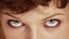 Eyes woman close-up Celebrity Milla Jovovich Actress models