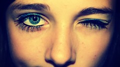 Eyes woman close-up faces