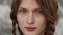 Eyes woman close-up faces Actress freckles Russians Svetlana 