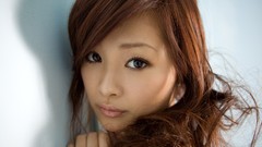 Eyes woman close-up faces asians models Suzuka Ishikawa