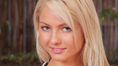 Eyes woman close-up faces blondes blue eyes Annely Gerritsen